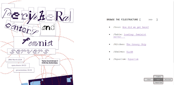 A screenshot of a webpage with a visual on the left and a list of links on the right