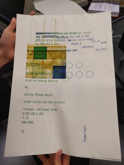 collective outcome of the 'plotter jam' through Sergio