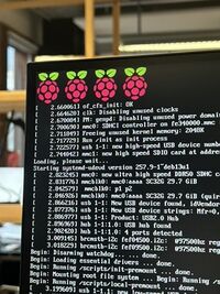 raspberry pi on the screen