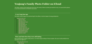 youjung's family album tree html