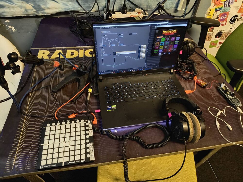 Deathcore Writing Machine setup