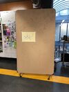 together with al, kamo and grgr, we made a wooden panel with our drawings
