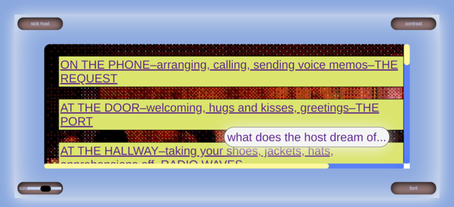 Sick host font change