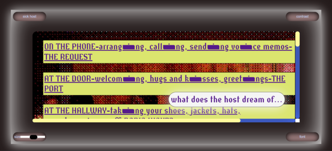Sick host font change feature