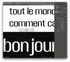 inktrap font currently in the making